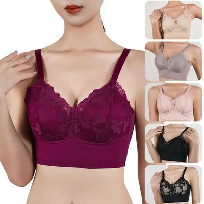 Hot Full Cup Thin Underwear Small Bra Plus Size Wireless Lac