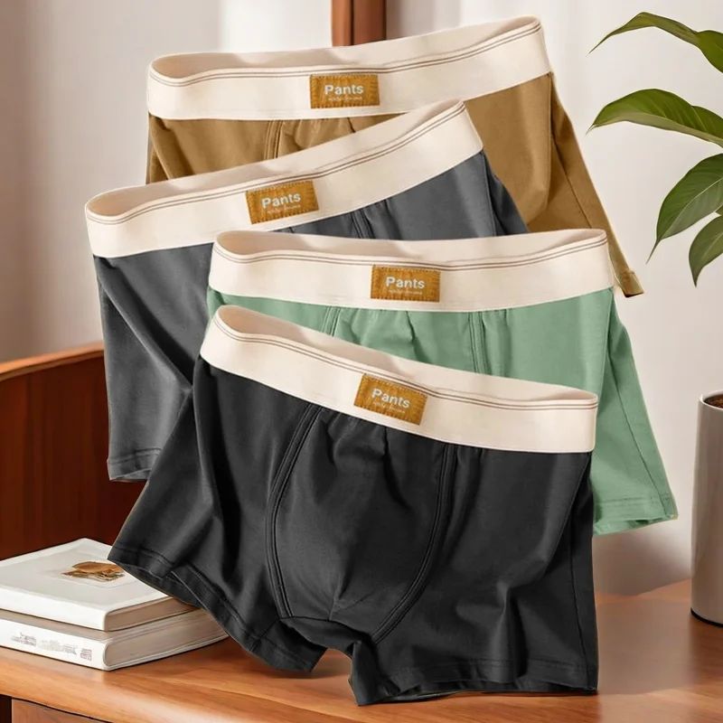 3pcs Men Panties Cotton BoxerShorts Man Underwear Mens Boxer