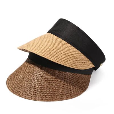 Foldable Portable Beach Hat Wide Brim Sun Hat Roll-up Summer