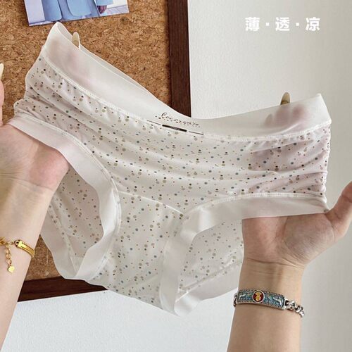 Summer naked ice silk ultra-thin breathable underwear