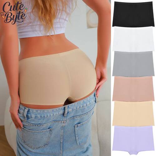 1Pc Women's Seamless Panties Sports Boxers Underwear Female