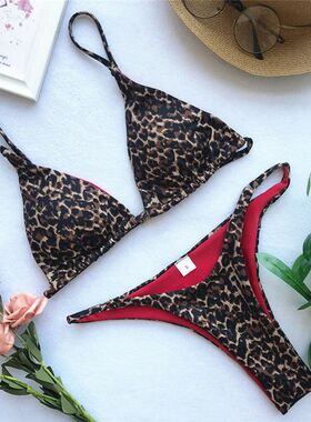 Women Summer Bikini Set Biquinis Sexy Animal Leopard Printed