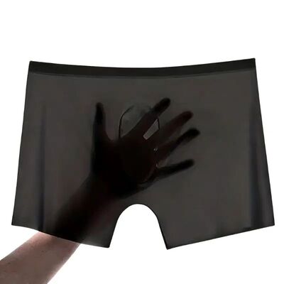 1pc Mens Boxers Shorts Ice Silk Men Panties Seamless Sexy Un