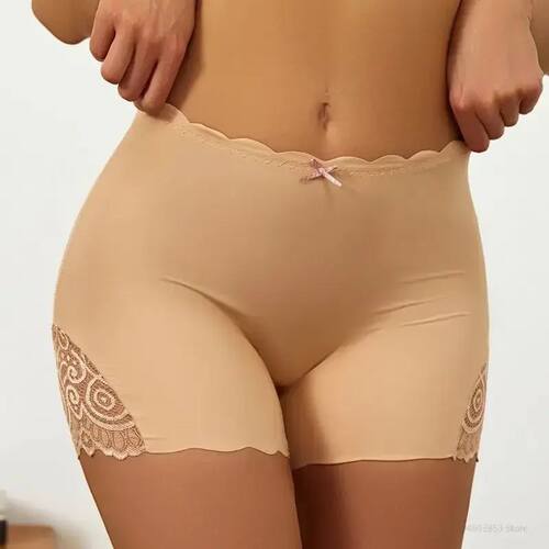Sexy Lace Edge Safety Short Pants Soft Seamless Under Skirt