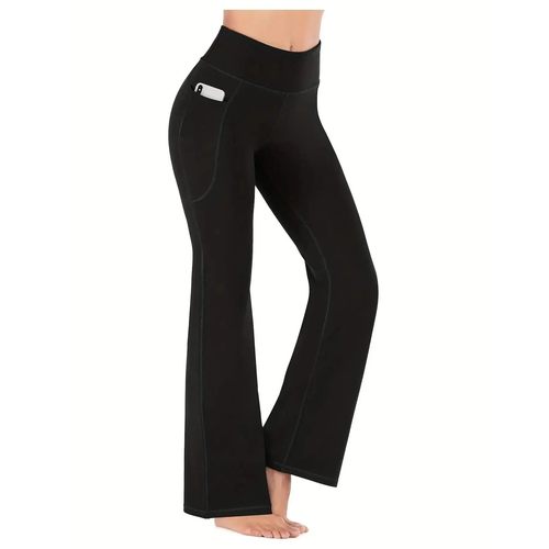 Women's Flared Pants with Pockets, Flared Leg Yoga Pants Hig