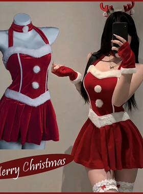 Super Sexy Christmas Outfit Hot Red Reindeer Santa Cosplay R