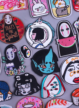 Pacth Cartoon Anime Iron On Patches For Clothing Style Embro