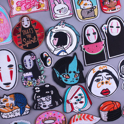 Pacth Cartoon Anime Iron On Patches For Clothing Style Embro