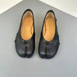 Fashion Hot PU Leather Tabi Shoes Women Handmade Women Flats