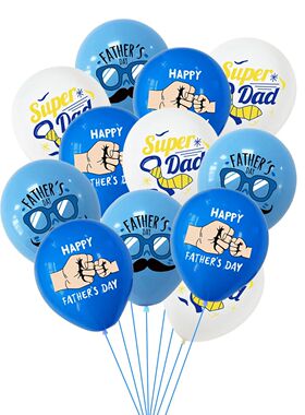 10pcs/set 12inch Happy Father's Day Happy Mothers Latex Ball