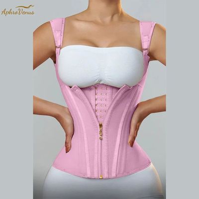 Fajas Colombianas Women Double Compression Waist Trainer Cor