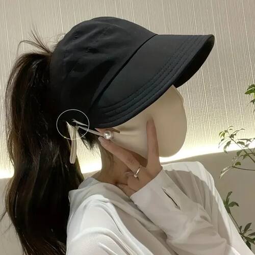 Foldable Women's Sun Hat with Wide Brim and Breathable Top -