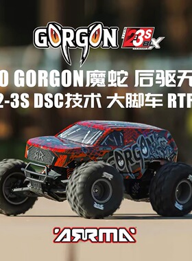 ARRMA 1/10 GORGON魔蛇 后驱 无刷2-3S DSC技术 大脚车 RTR