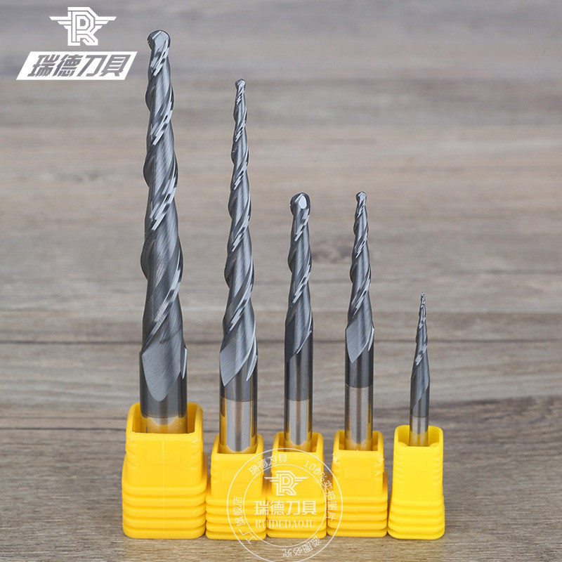 锥度加长硬质合金球头立铣刀新品