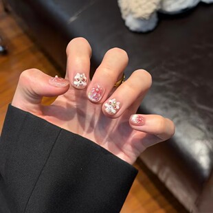 【醒狮踏春】2026新年战甲腮红猫眼可爱短款醒狮烟花纯手工穿戴甲