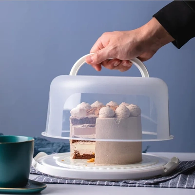 可重复使用塑料蛋糕盒食品级材质生日奶油蛋糕包装盒子加固加厚