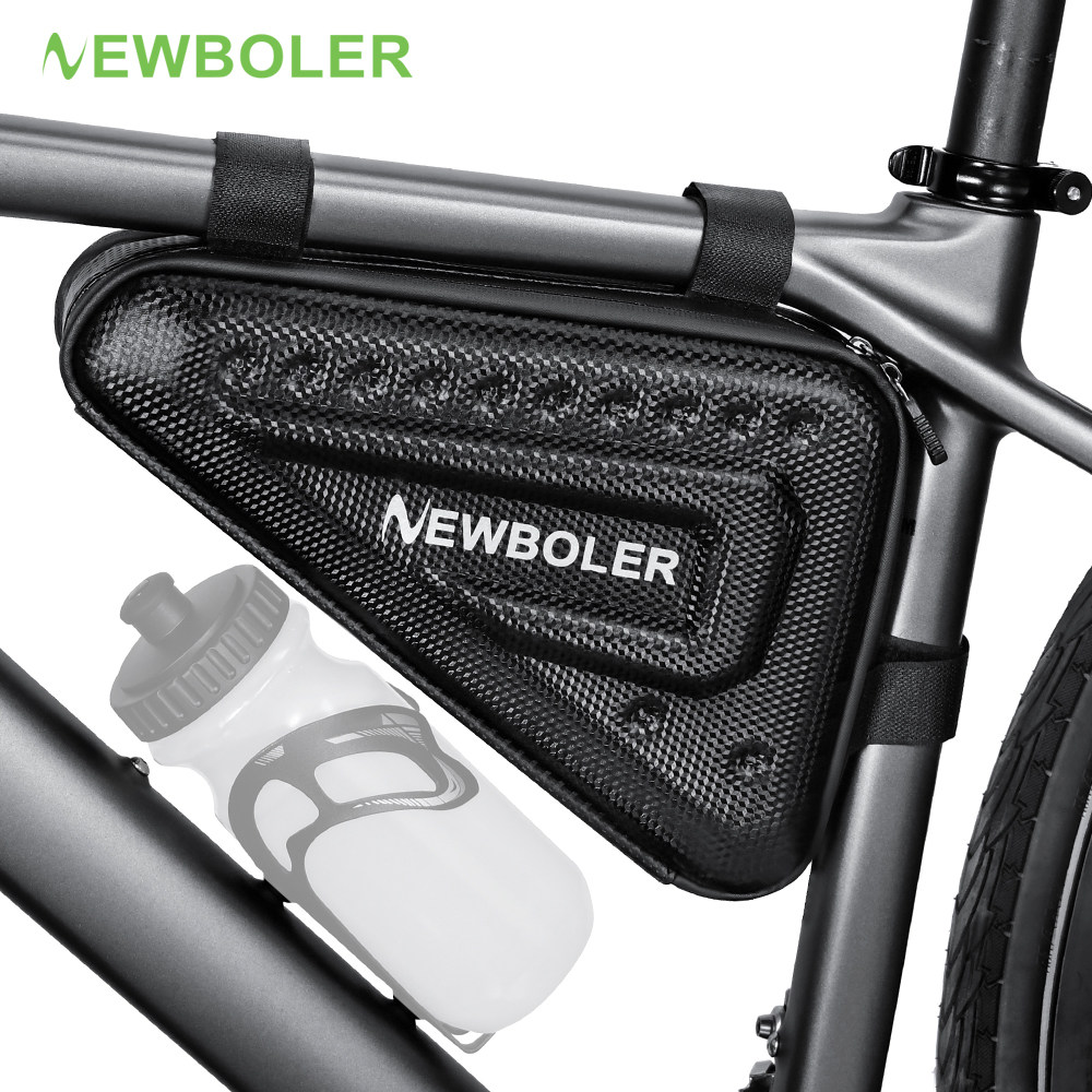 NEWBOLER通用自行车包EVA硬壳三角包2L山地车瓜车工具包前梁包