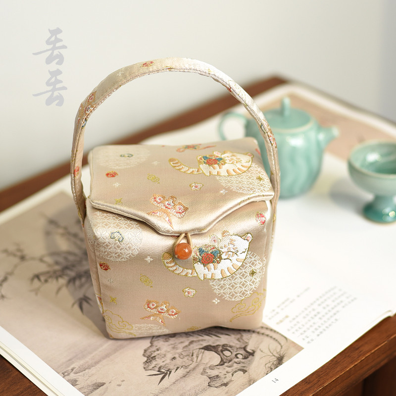 首饰饰品文玩收纳袋手提加厚高档