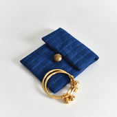 手工土布棉麻锦囊首饰收纳袋老粗布复古收纳包手表项链戒指小袋子