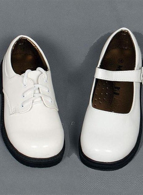 儿童表演皮鞋女童白色皮鞋合唱鞋公主鞋单鞋学生演出鞋男孩舞蹈鞋