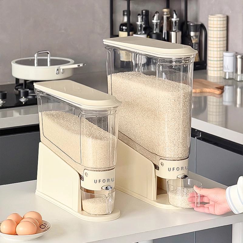 日本2025新款防虫防潮按压式米桶