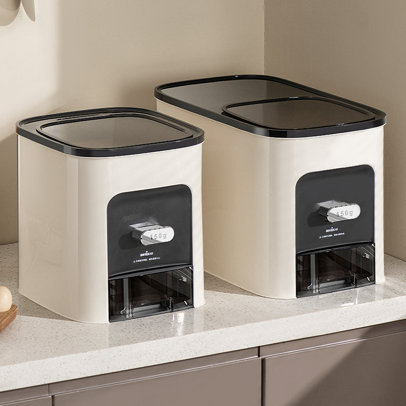 日本2025新款米桶家用食品级密封防虫防潮定量取米厨房储米桶米缸