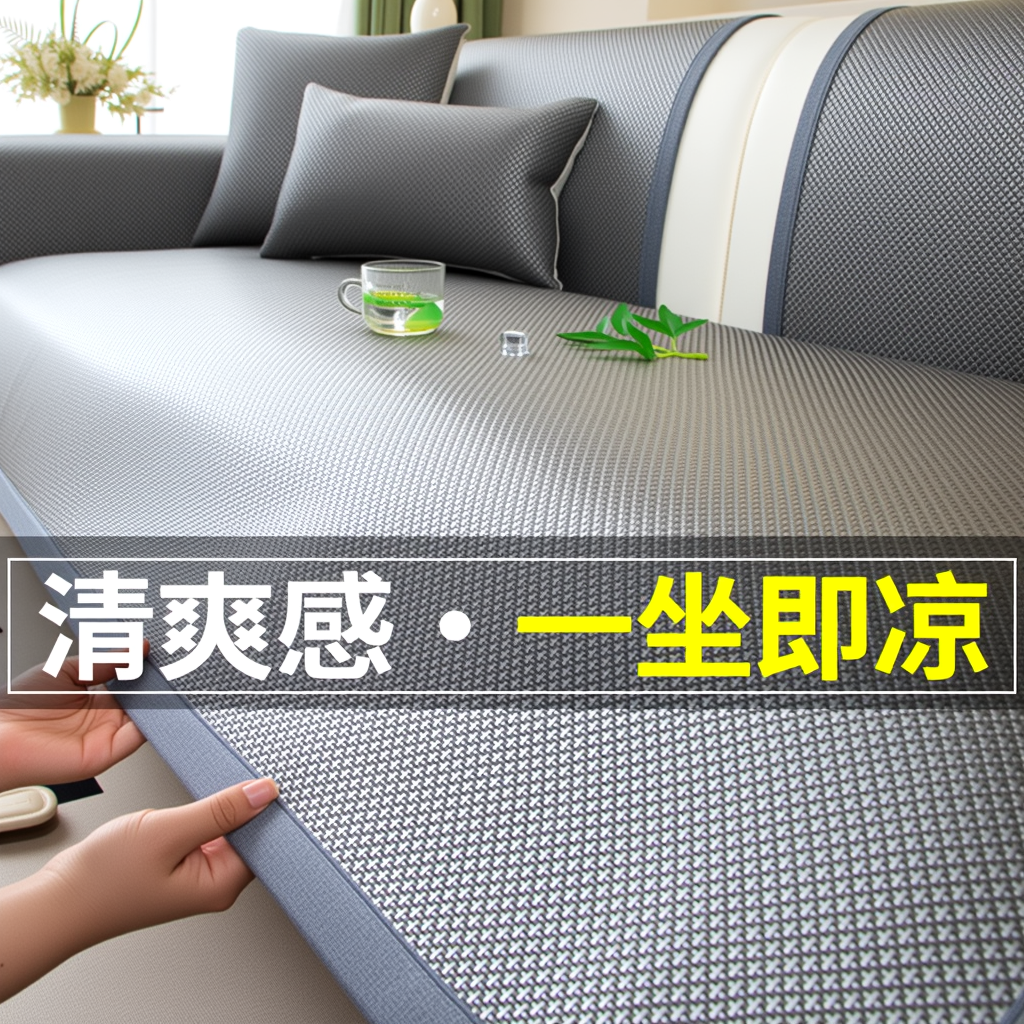 日本2025防滑凉席沙发垫沙发垫夏用沙发垫冰丝凉席沙发垫轻奢高级