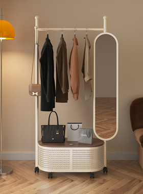 日本衣架卧室落地2025新款挂衣架衣帽架家用置物室内房间移动收纳