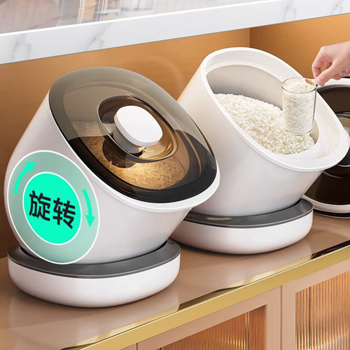 日本米桶家用2024新型防虫防潮密封米桶高端厨柜食品级储粮桶