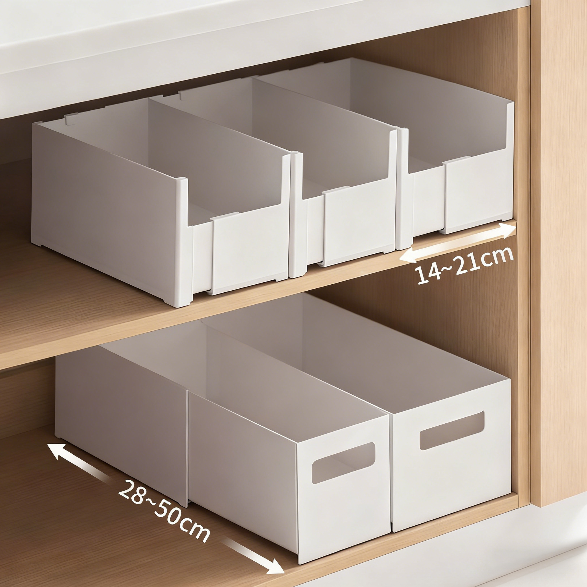 可伸缩橱柜收纳盒厨房分隔式加深