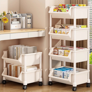 日本零食小推车客厅置物架家用高级多层大容量多功能高颜值收纳架