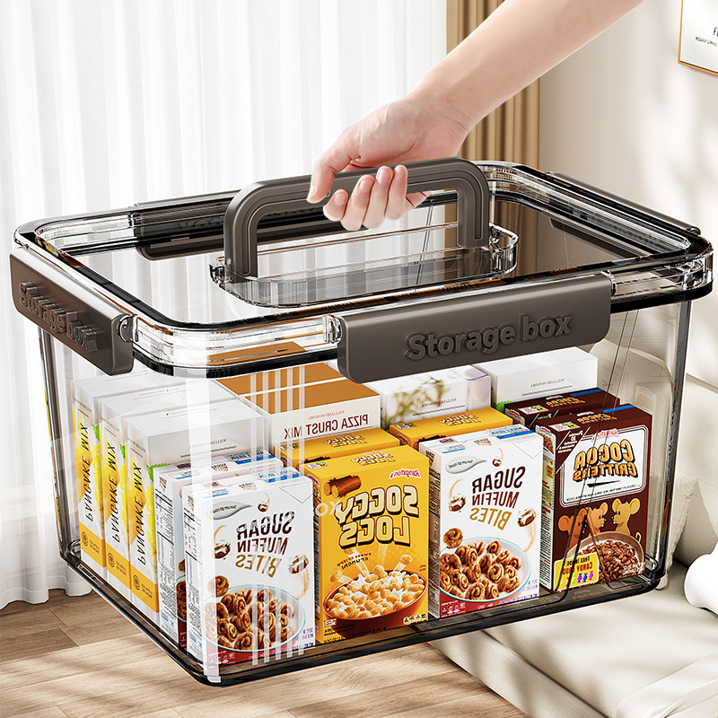 日本透明密封收纳箱整理箱家用