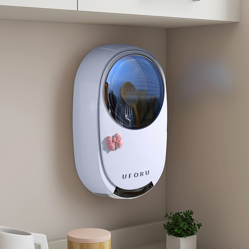 日本筷子收纳盒消毒风干一体机壁挂式家用高档新款筷子筒筷笼筷篓