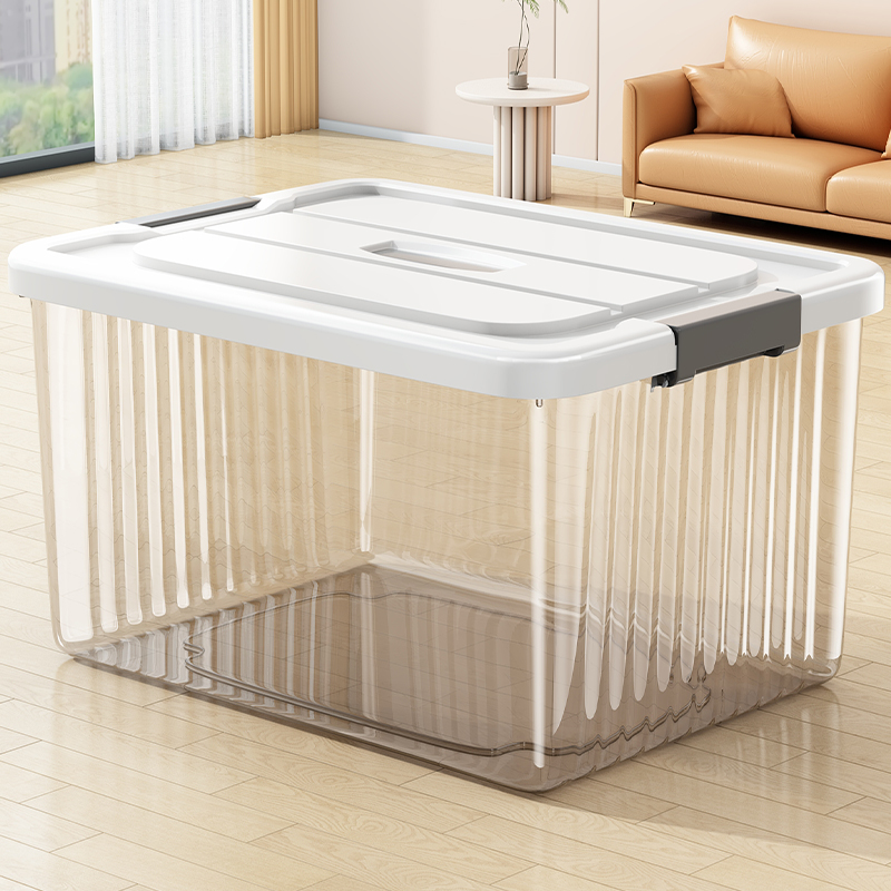 透明收纳箱带轮整理箱大容量超大
