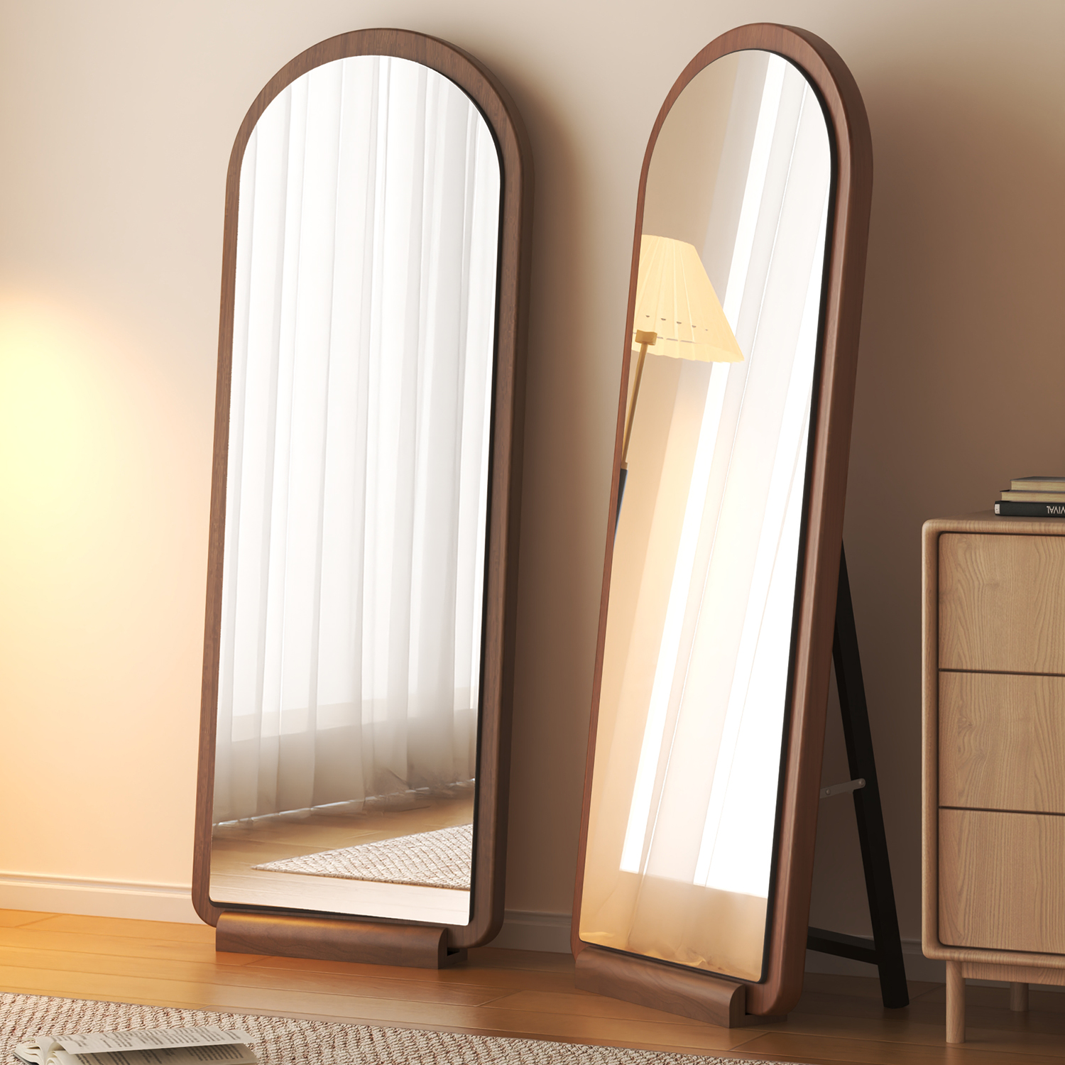 日本中古全身镜落地镜家用穿衣镜