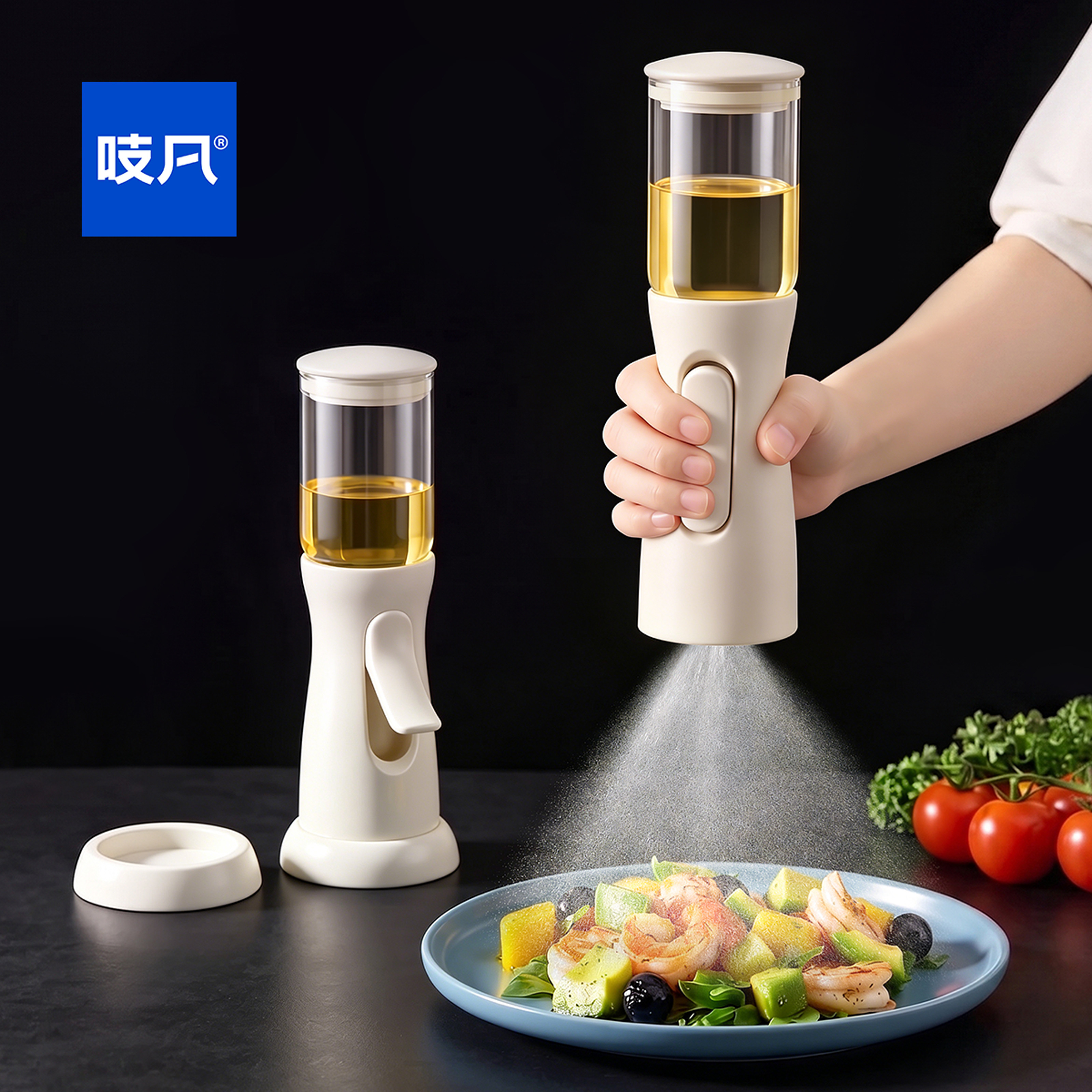 日本喷油壶雾化喷油瓶厨房家用食品级不挂油防漏小油壶玻璃酱油瓶