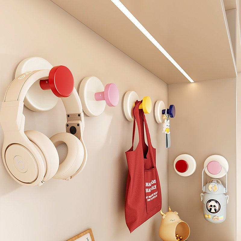 日本多巴胺吸盘挂钩门后粘钩强力承重粘胶免打孔玄关放钥匙帽子架