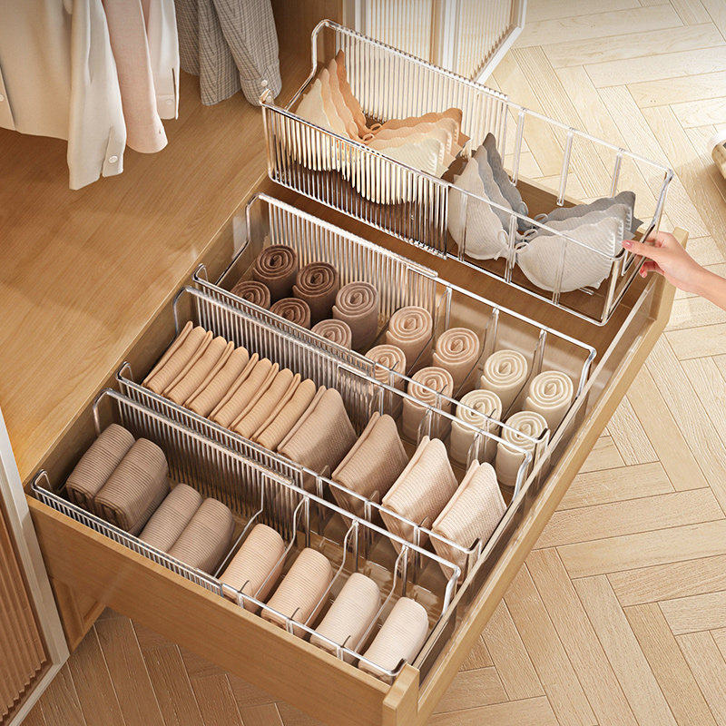 日本内衣收纳盒可伸缩分格抽屉式内衣内裤收纳盒家用袜子收纳神器,收纳整理,内衣收纳盒,淘宝优惠券,粉丝福利购,淘宝优惠卷