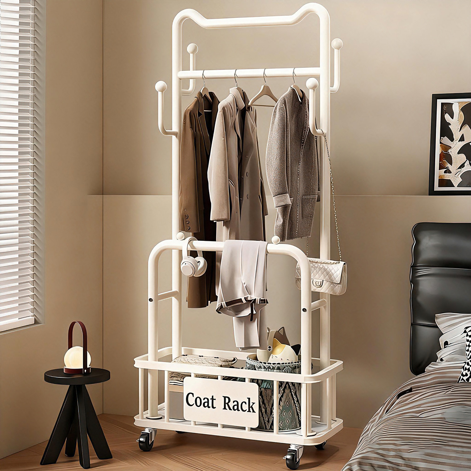 日本衣架卧室落地次净衣架可移动