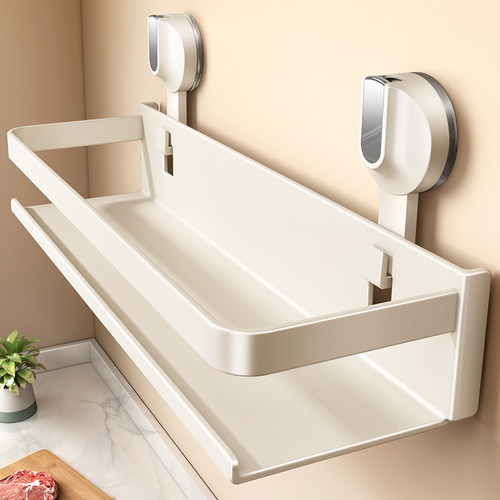 日本吸盘厨房置物架多功能调料架