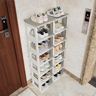 日本门外走廊用鞋架家用多层入户门口鞋子收纳神器折叠免安装鞋柜