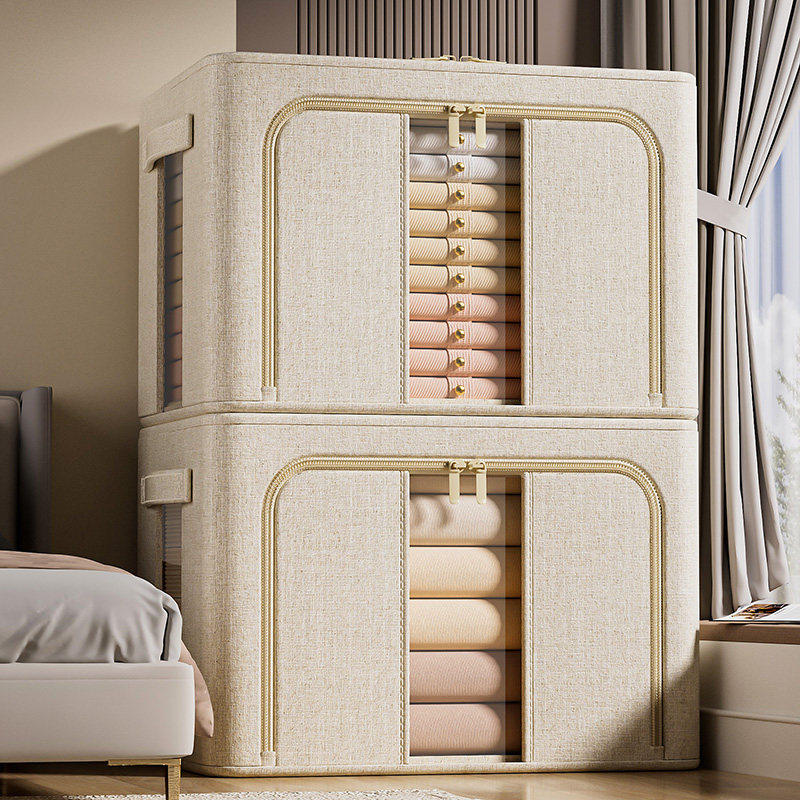 日本被子收纳箱羽绒服专用收纳袋大容量储物箱衣服衣物棉被整理箱