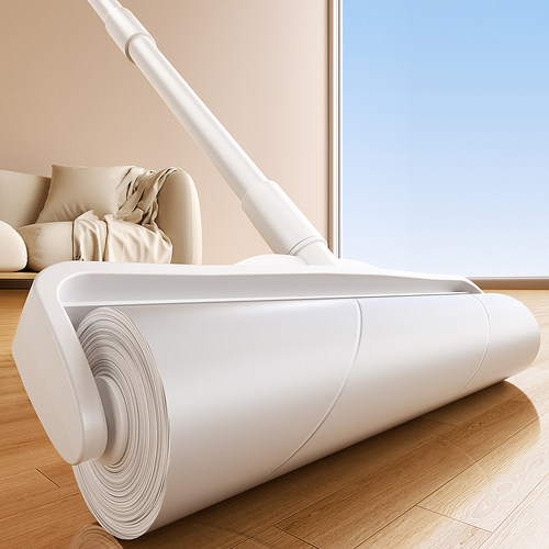 日本粘毛器滚筒长杆家用粘毛神器