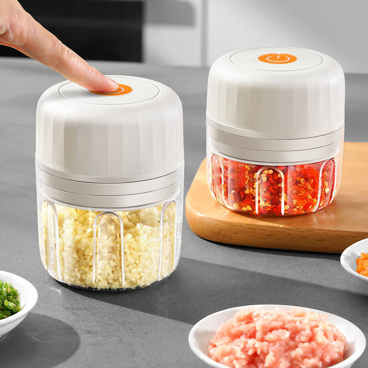 日本蒜泥神器电动捣蒜器