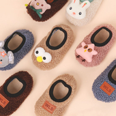 爬行鞋 儿童地板袜鞋 学步袜软底隔凉学前鞋 婴幼儿室内鞋 宝宝家居鞋