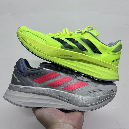 adidas Adizero Boston 10马拉松支撑训练跑鞋KH7257 KH7258