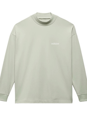 adidas Originals 2024AW美式印花长袖落肩袖立领套头卫衣IA3422