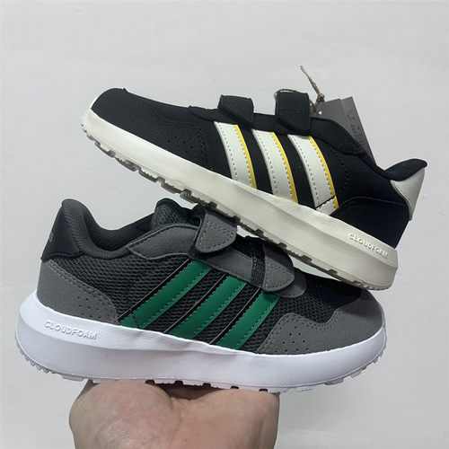 adidas RUN 60s CF防滑轻便低帮复古大童运动鞋IE6436 JH6217