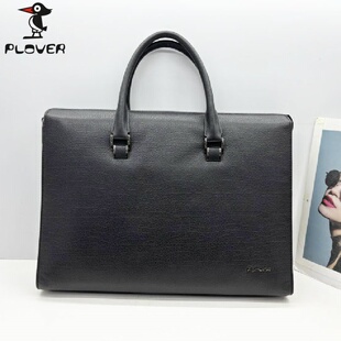 爆款 2026新款 商务真皮轻奢手提包HY9140031 啄木鸟男包正品 Plover