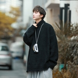 毛圈绒高领纯色毛衣针织衫814-1-M778-P78（100聚酯纤维），男装针织衫/毛衣，星座814-1